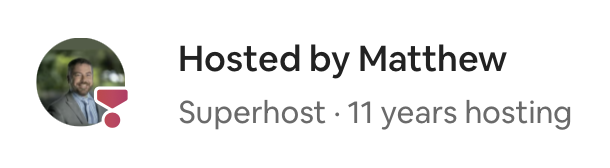 AIRBNB Superhost for 11 years